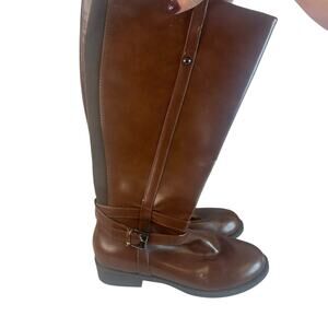 1American Eagle Payless boots size 6.5 wide brown knee